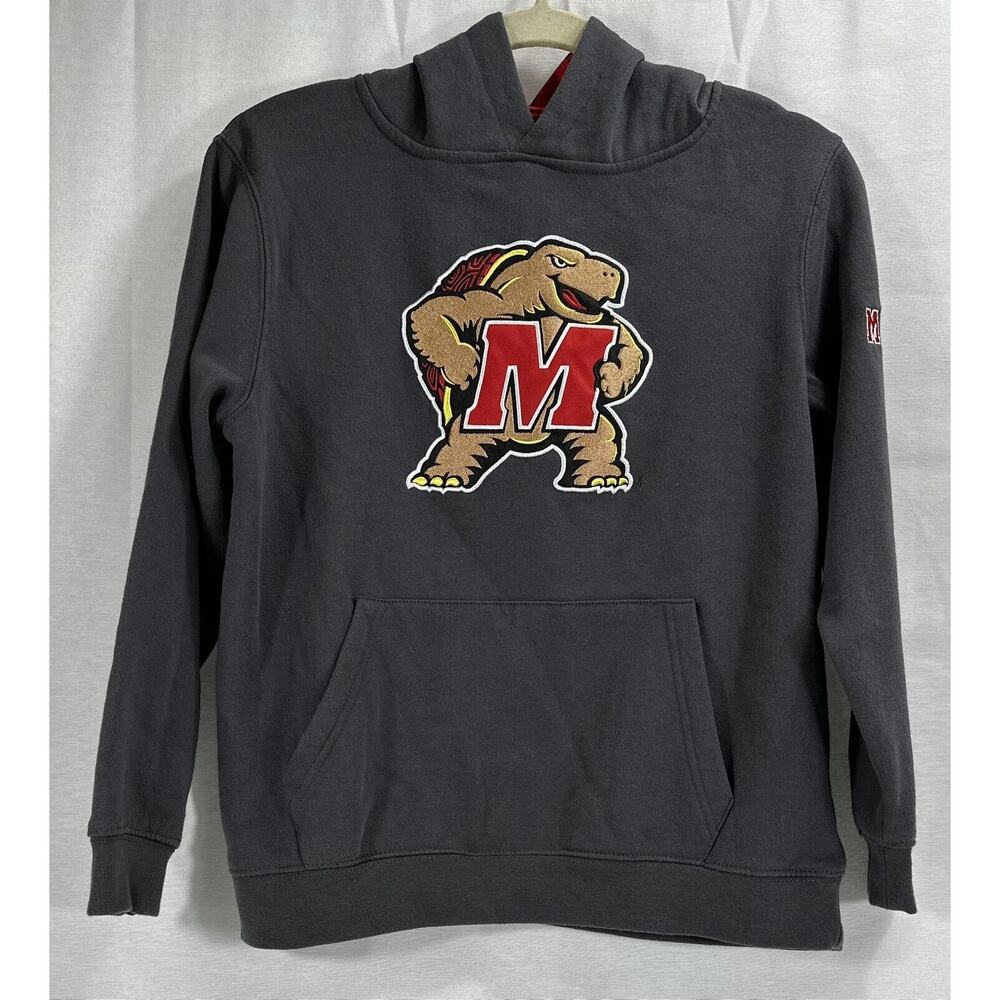 Stadium Athletics Men's NCAA Maryland Terps Hoodie Pullover Sweatshirt Gray L - Picture 2 of 10